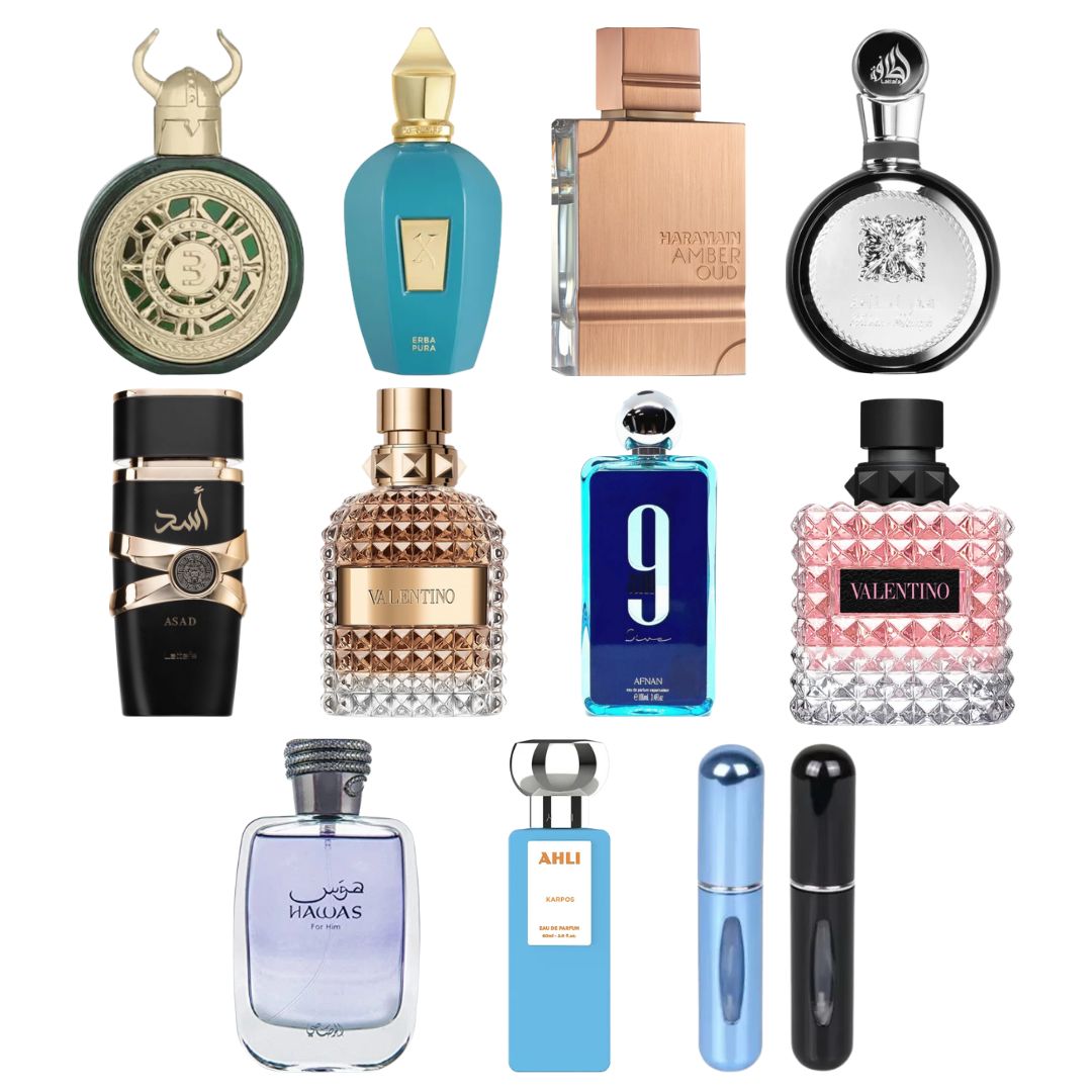 COMBO 10 PERFUMES TIENDA MALI +2PERFUMER